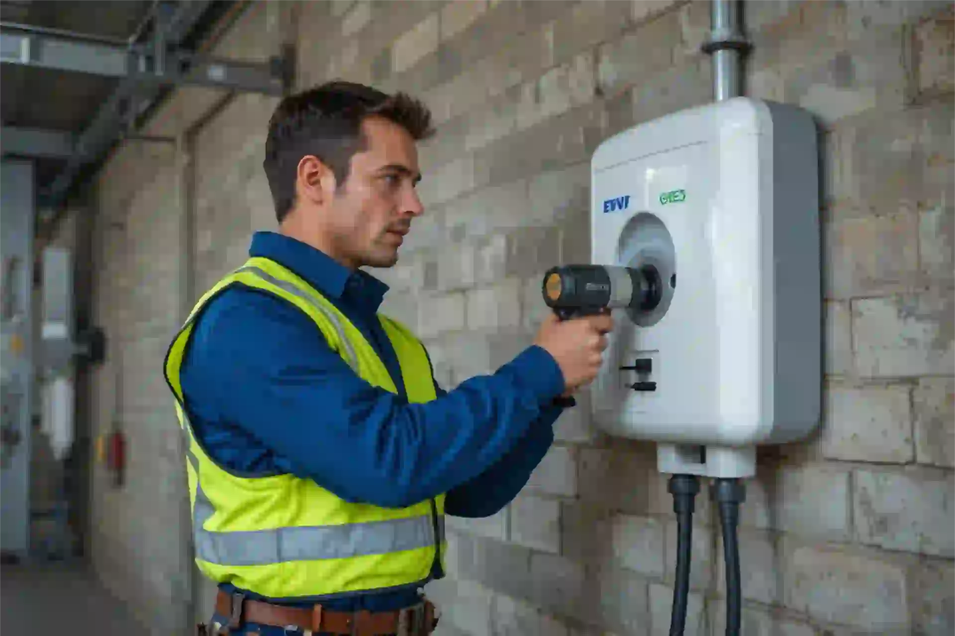 Installation borne de recharge à Montlouis-sur-Loire